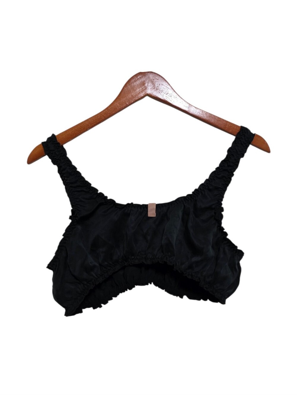 Lunya Washable Silk Bralette in Immersed Black Size Medium - Picture 4 of 5